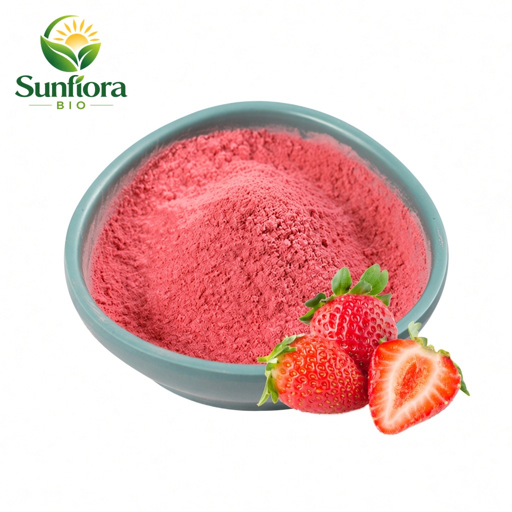 Organic strawberry powder